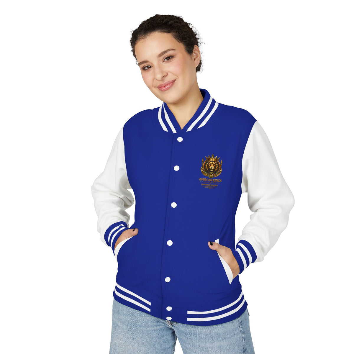 Lion Crown Letterman Jacket — African Kings Collection Varsity Jacket