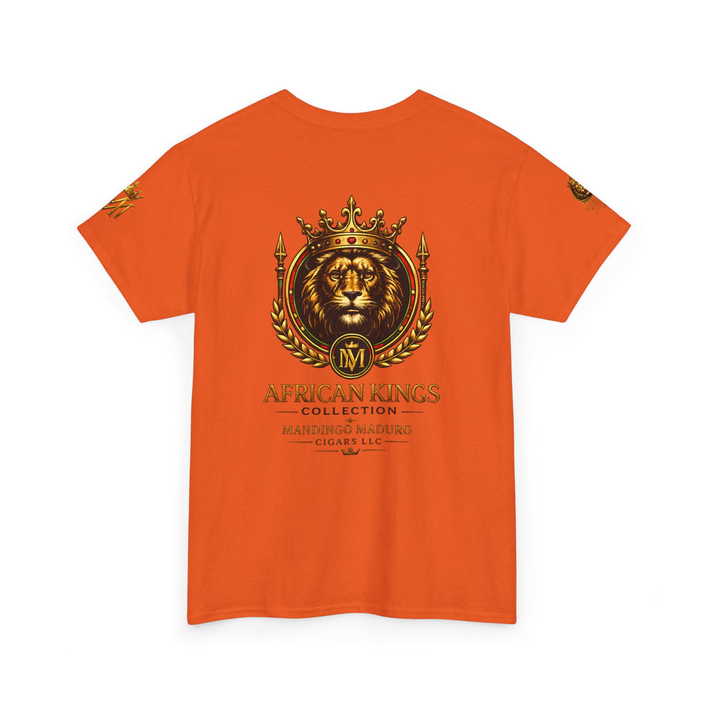 African Kings Lion Map T-Shirt — Afrocentric Royalty Graphic Tee
