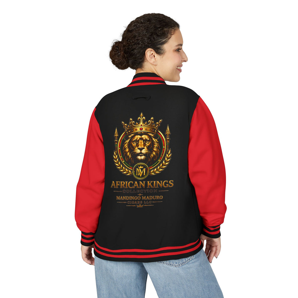 Lion Crown Letterman Jacket — African Kings Collection Varsity Jacket