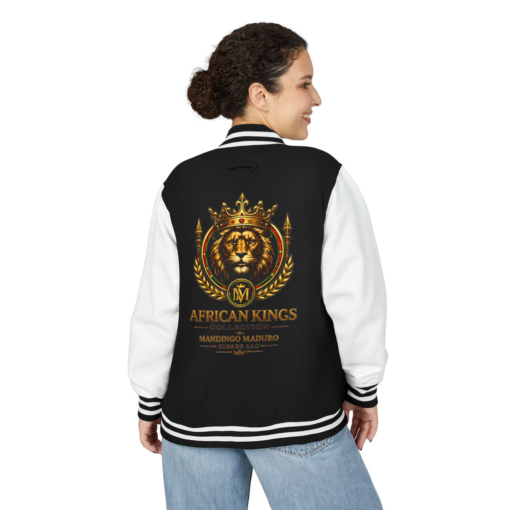 Lion Crown Letterman Jacket — African Kings Collection Varsity Jacket