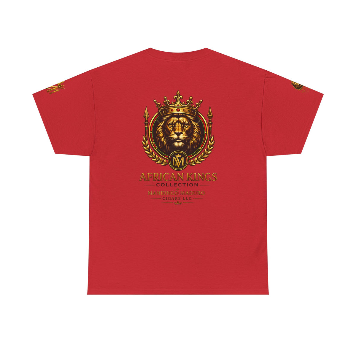 African Kings Lion Map T-Shirt — Afrocentric Royalty Graphic Tee