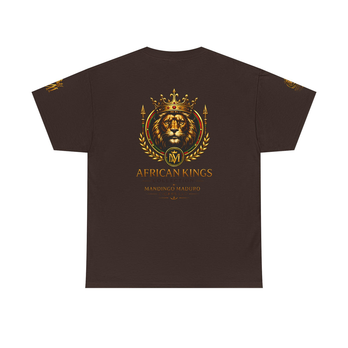 African Kings Lion Map T-Shirt — Afrocentric Royalty Graphic Tee