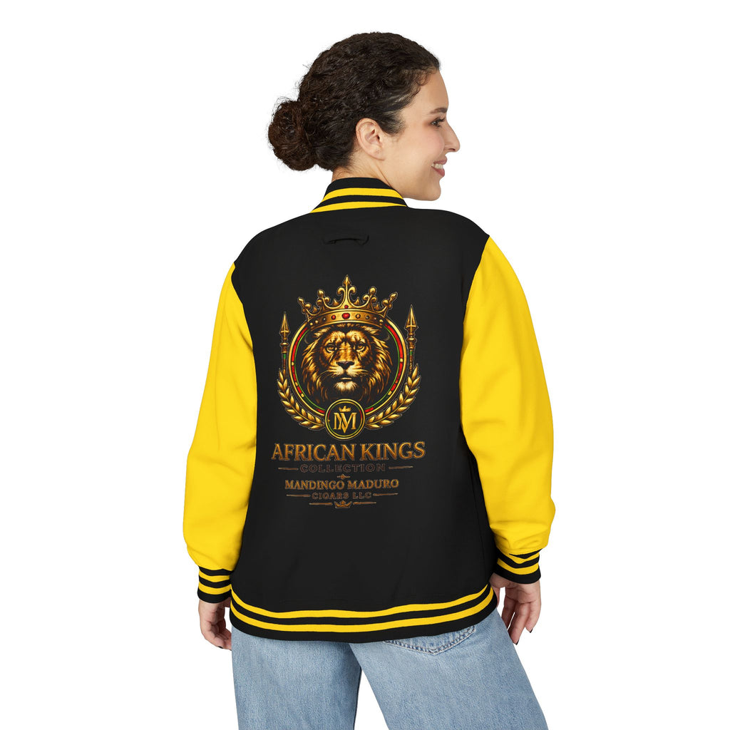 Lion Crown Letterman Jacket — African Kings Collection Varsity Jacket
