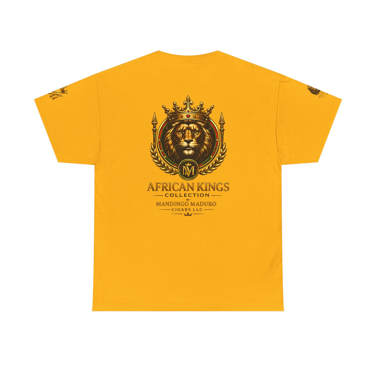 African Kings Lion Map T-Shirt — Afrocentric Royalty Graphic Tee