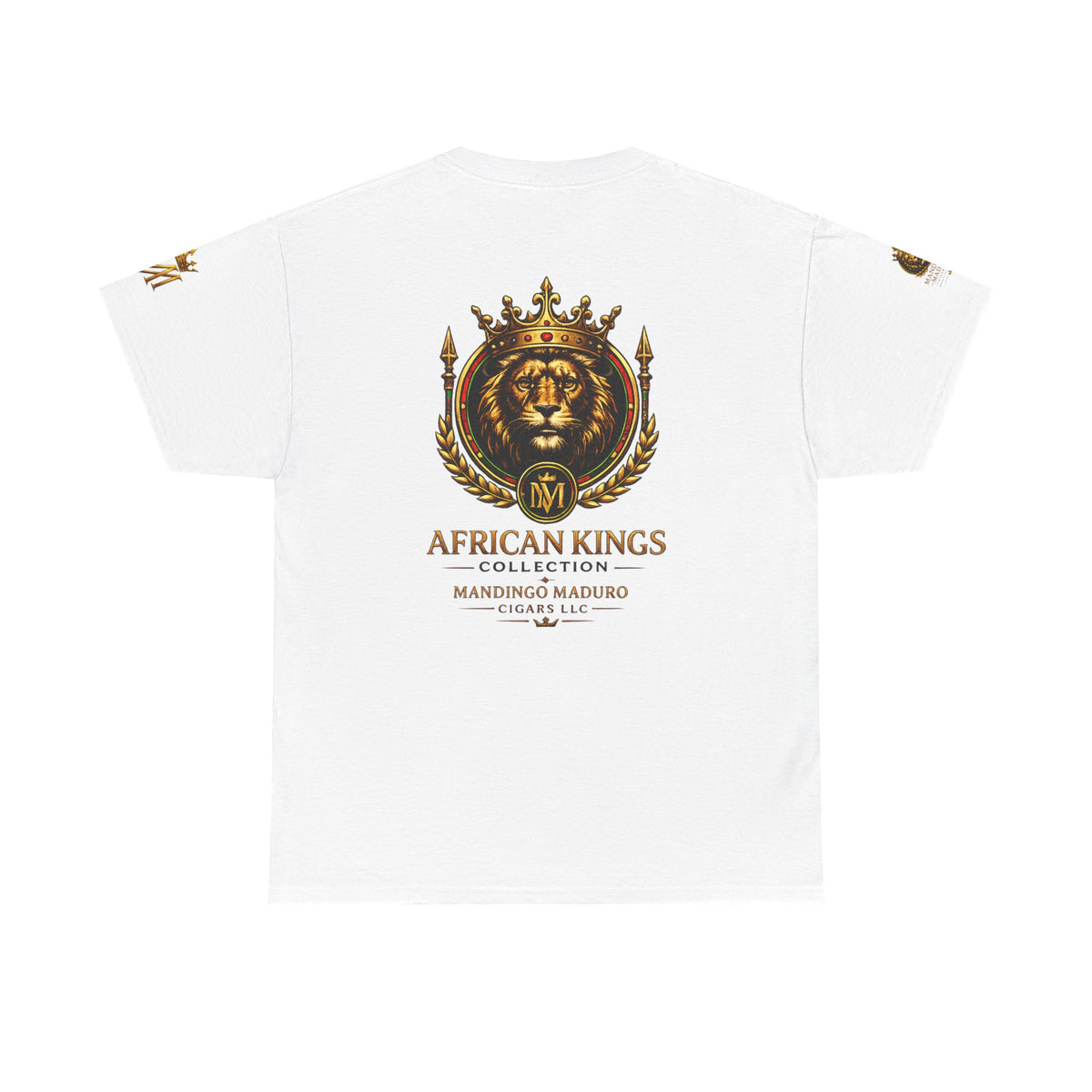 African Kings Lion Map T-Shirt — Afrocentric Royalty Graphic Tee