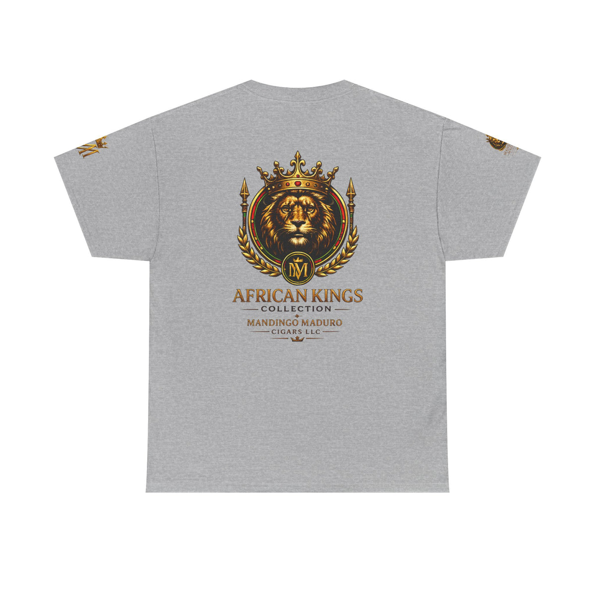 African Kings Lion Map T-Shirt — Afrocentric Royalty Graphic Tee