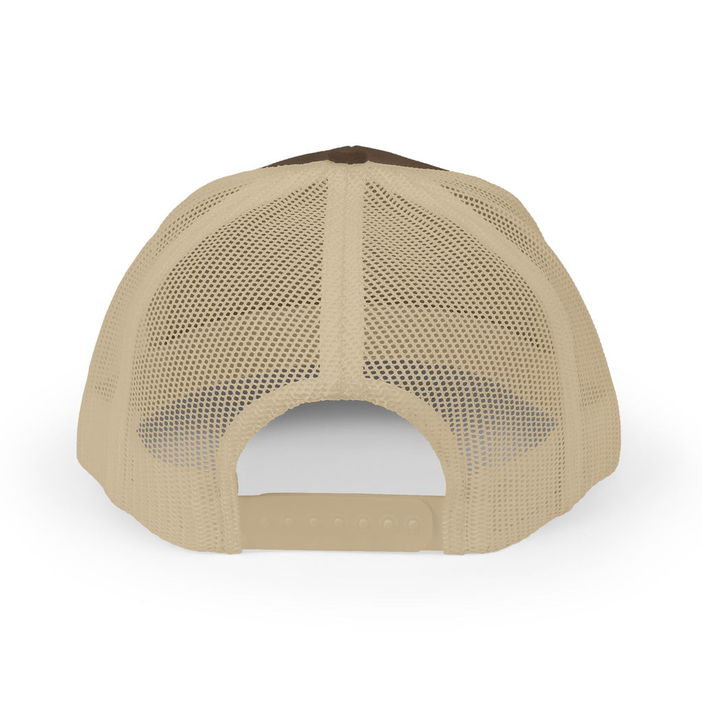 Lion Crest Snapback Trucker Cap — Vintage Regal Crest Embroidered Mesh Hat