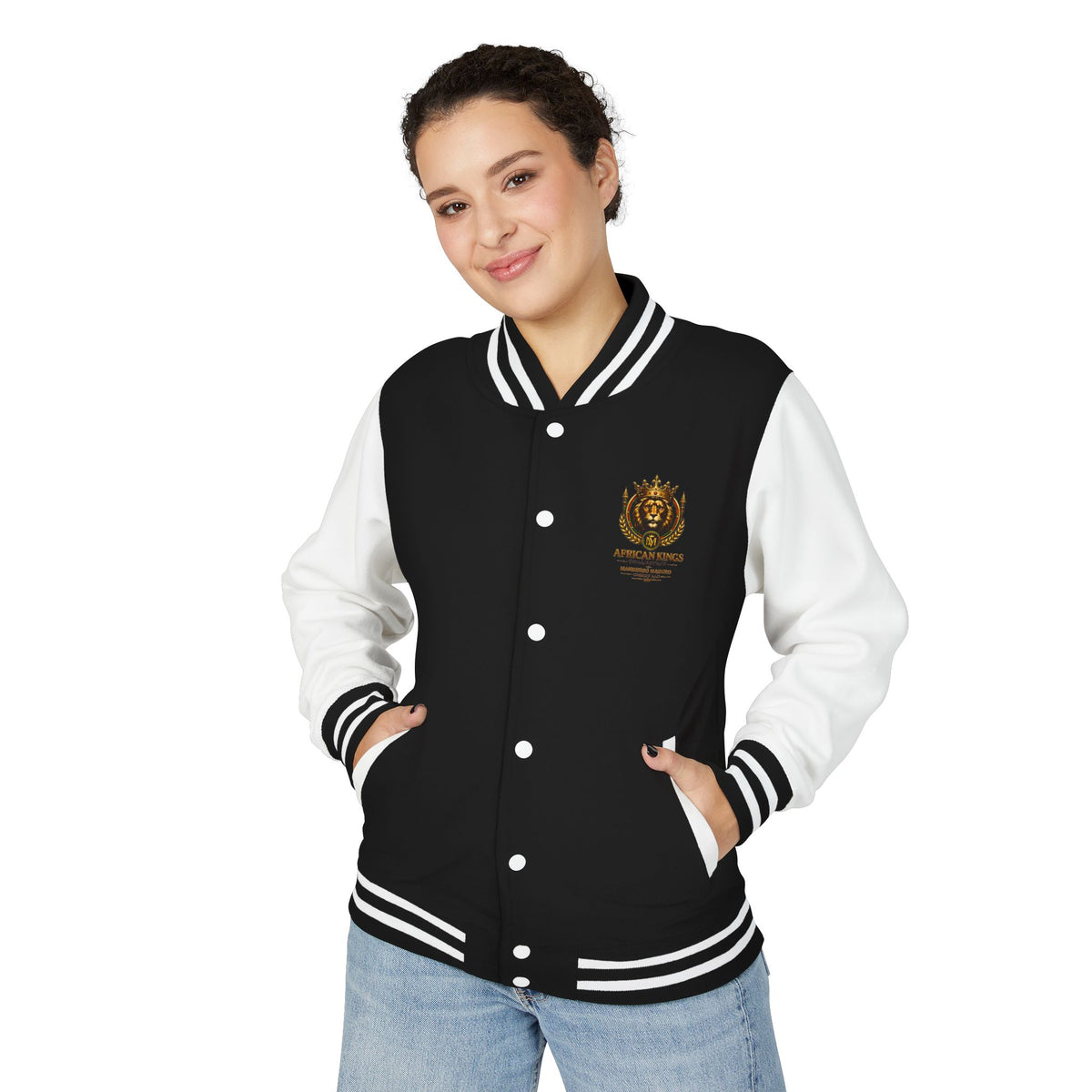 Lion Crown Letterman Jacket — African Kings Collection Varsity Jacket