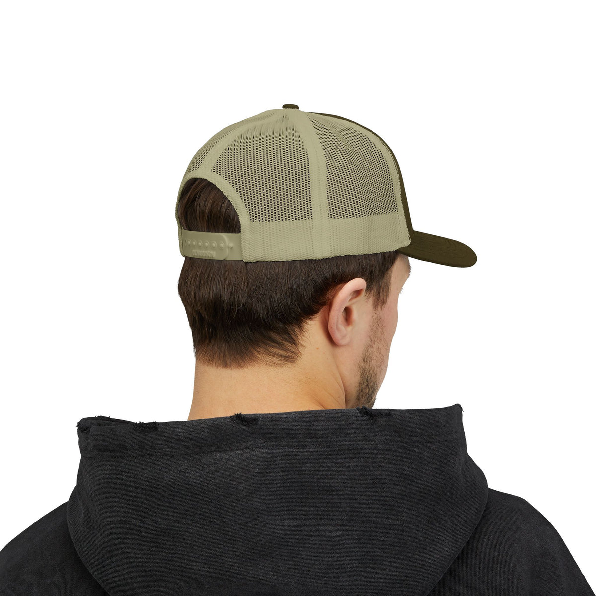 Lion Crest Snapback Trucker Cap — Vintage Regal Crest Embroidered Mesh Hat