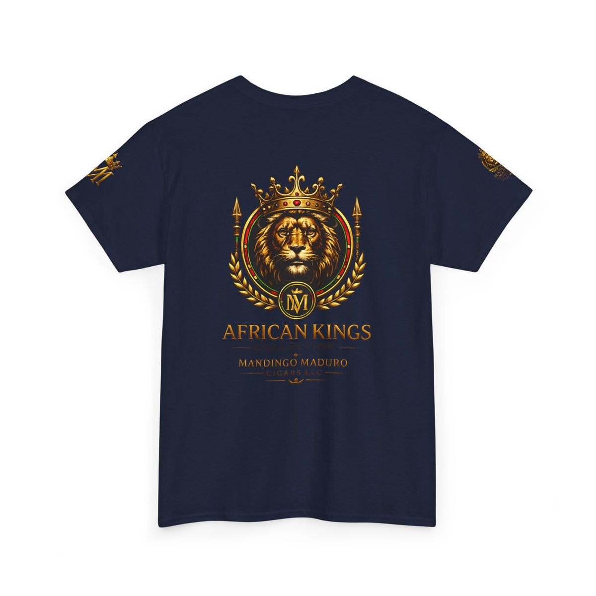African Kings Lion Map T-Shirt — Afrocentric Royalty Graphic Tee