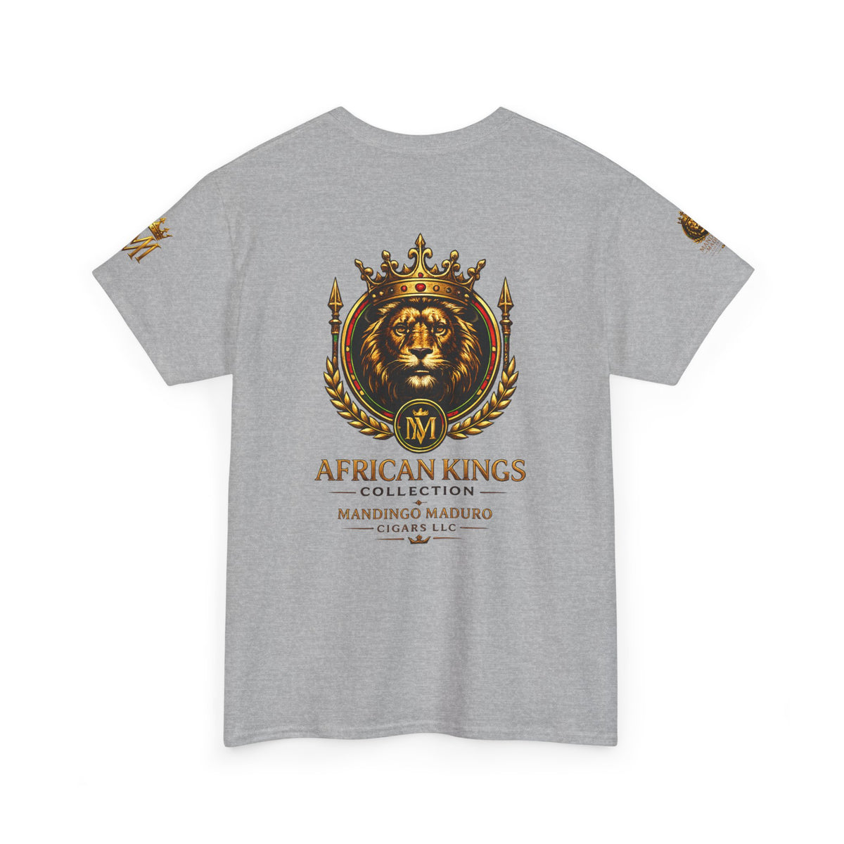 African Kings Lion Map T-Shirt — Afrocentric Royalty Graphic Tee