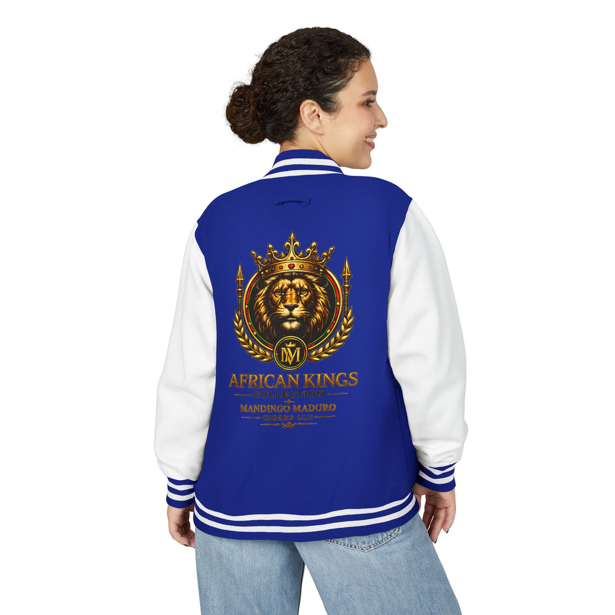 Lion Crown Letterman Jacket — African Kings Collection Varsity Jacket
