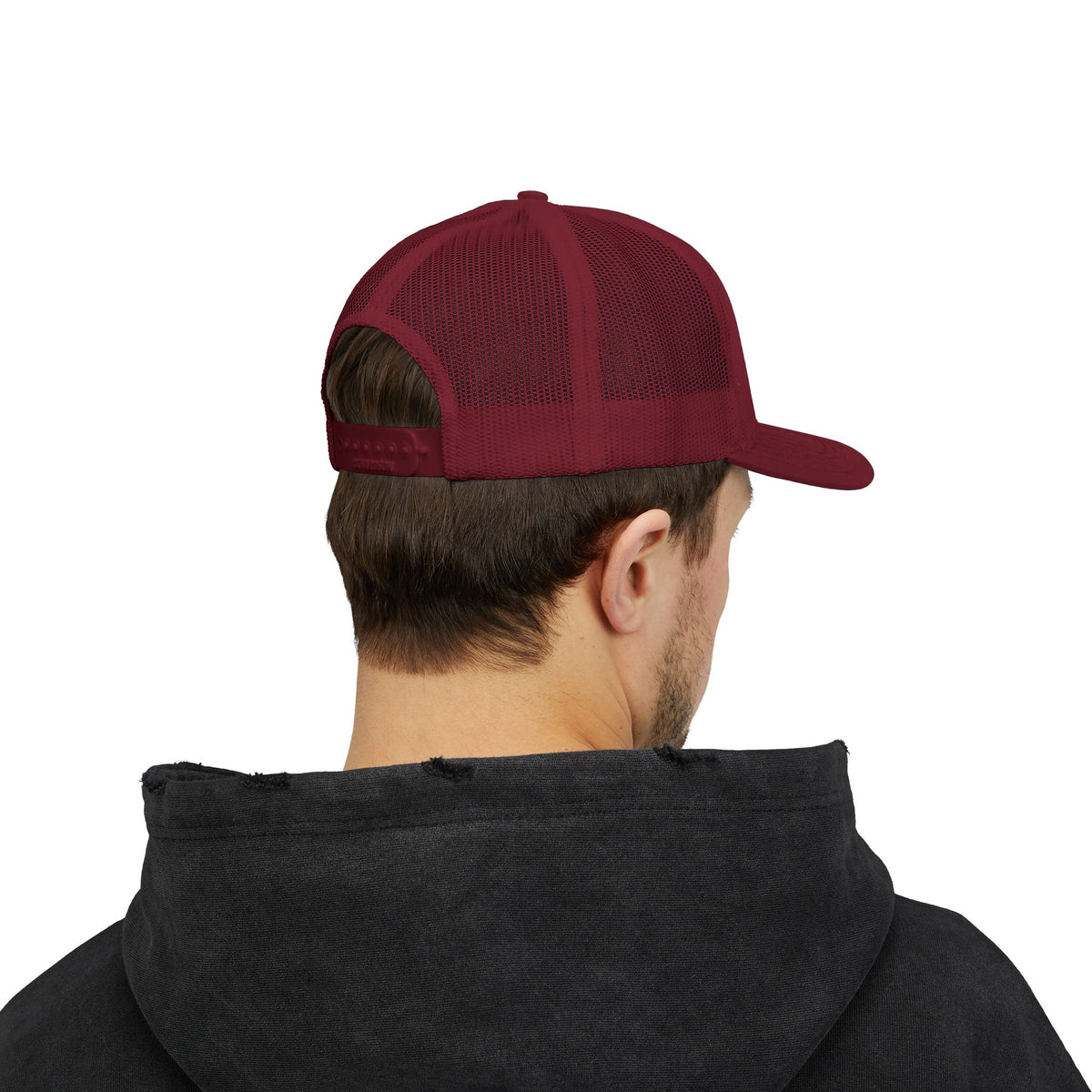 Lion Crest Snapback Trucker Cap — Vintage Regal Crest Embroidered Mesh Hat