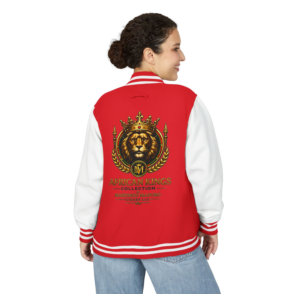 Lion Crown Letterman Jacket — African Kings Collection Varsity Jacket
