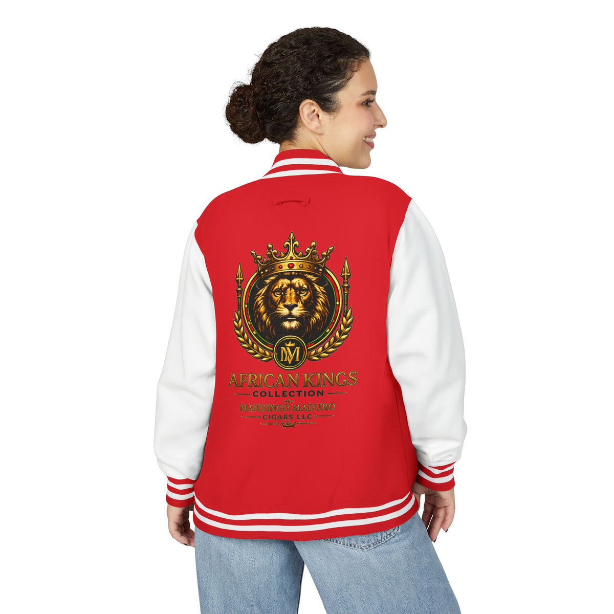 Lion Crown Letterman Jacket — African Kings Collection Varsity Jacket