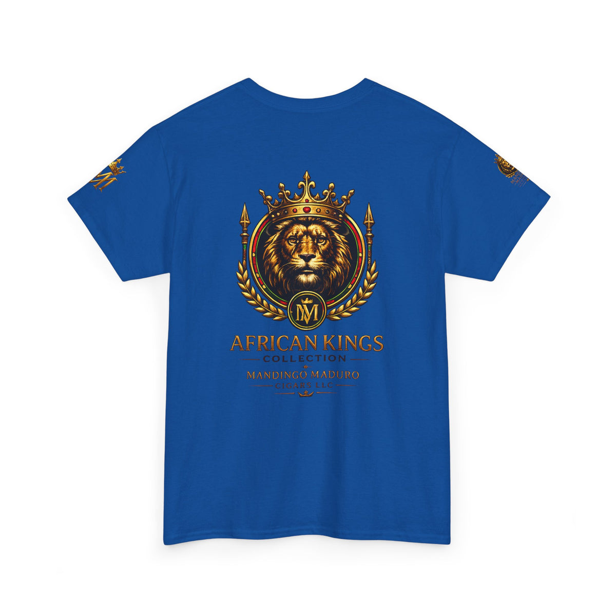 African Kings Lion Map T-Shirt — Afrocentric Royalty Graphic Tee