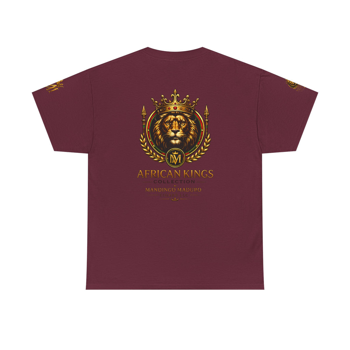 African Kings Lion Map T-Shirt — Afrocentric Royalty Graphic Tee