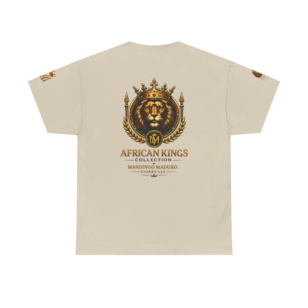 African Kings Lion Map T-Shirt — Afrocentric Royalty Graphic Tee