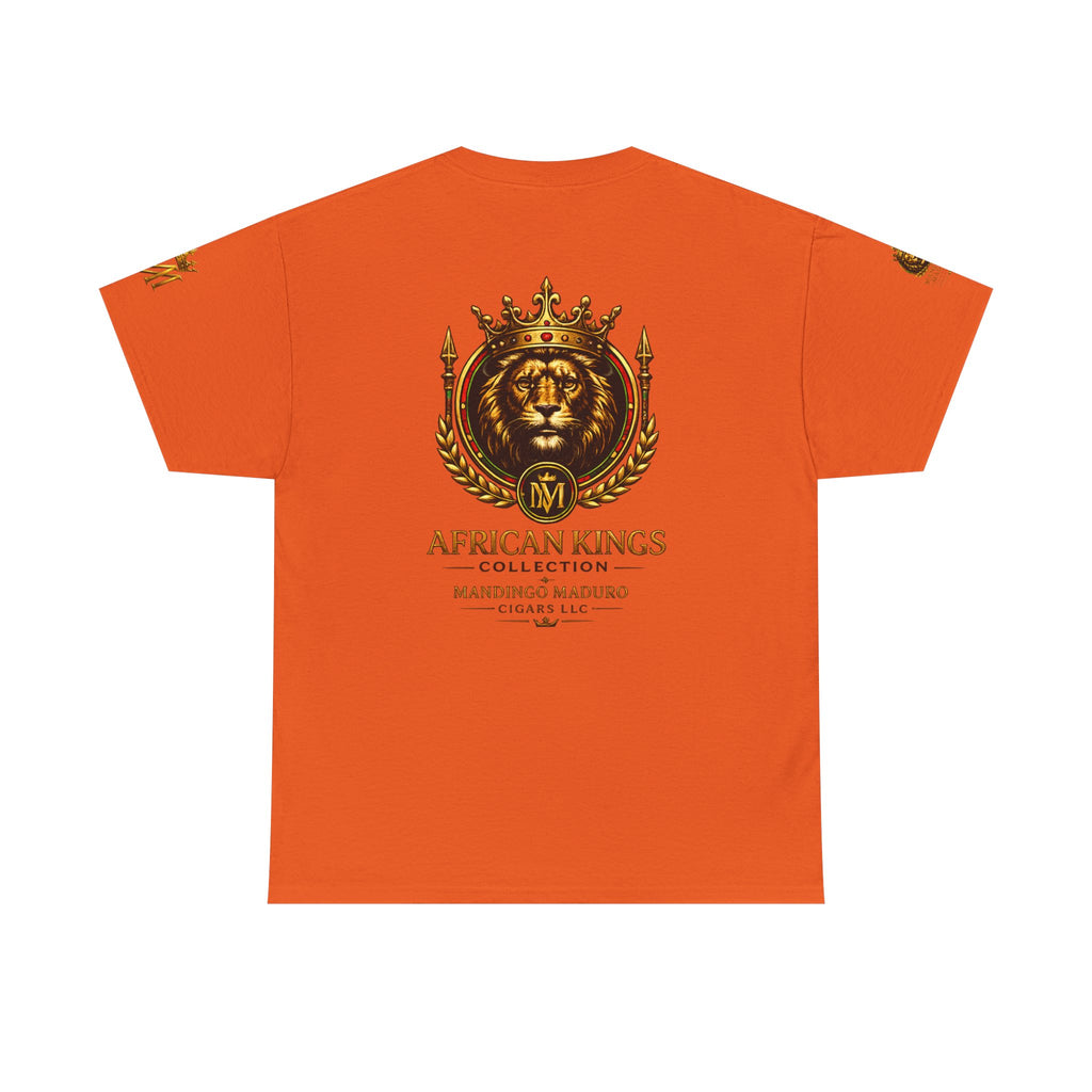 African Kings Lion Map T-Shirt — Afrocentric Royalty Graphic Tee