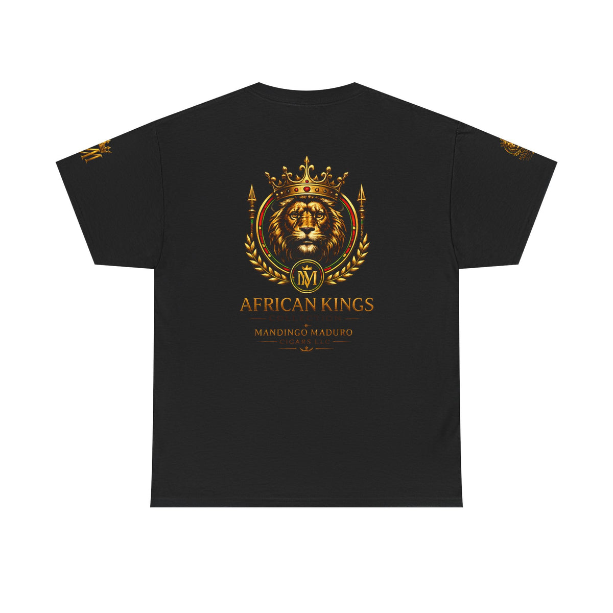 African Kings Lion Map T-Shirt — Afrocentric Royalty Graphic Tee