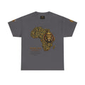 African Kings Lion Map T-Shirt — Afrocentric Royalty Graphic Tee