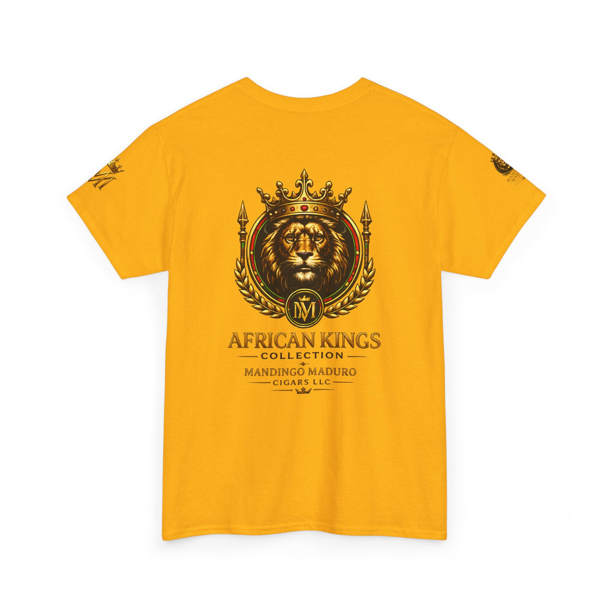 African Kings Lion Map T-Shirt — Afrocentric Royalty Graphic Tee