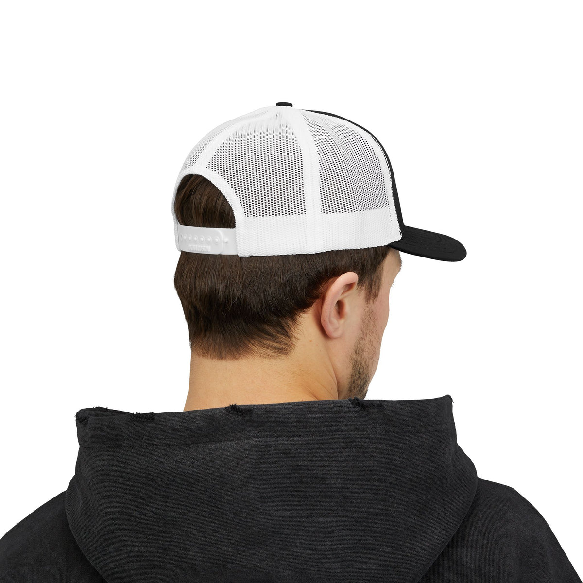 Lion Crest Snapback Trucker Cap — Vintage Regal Crest Embroidered Mesh Hat