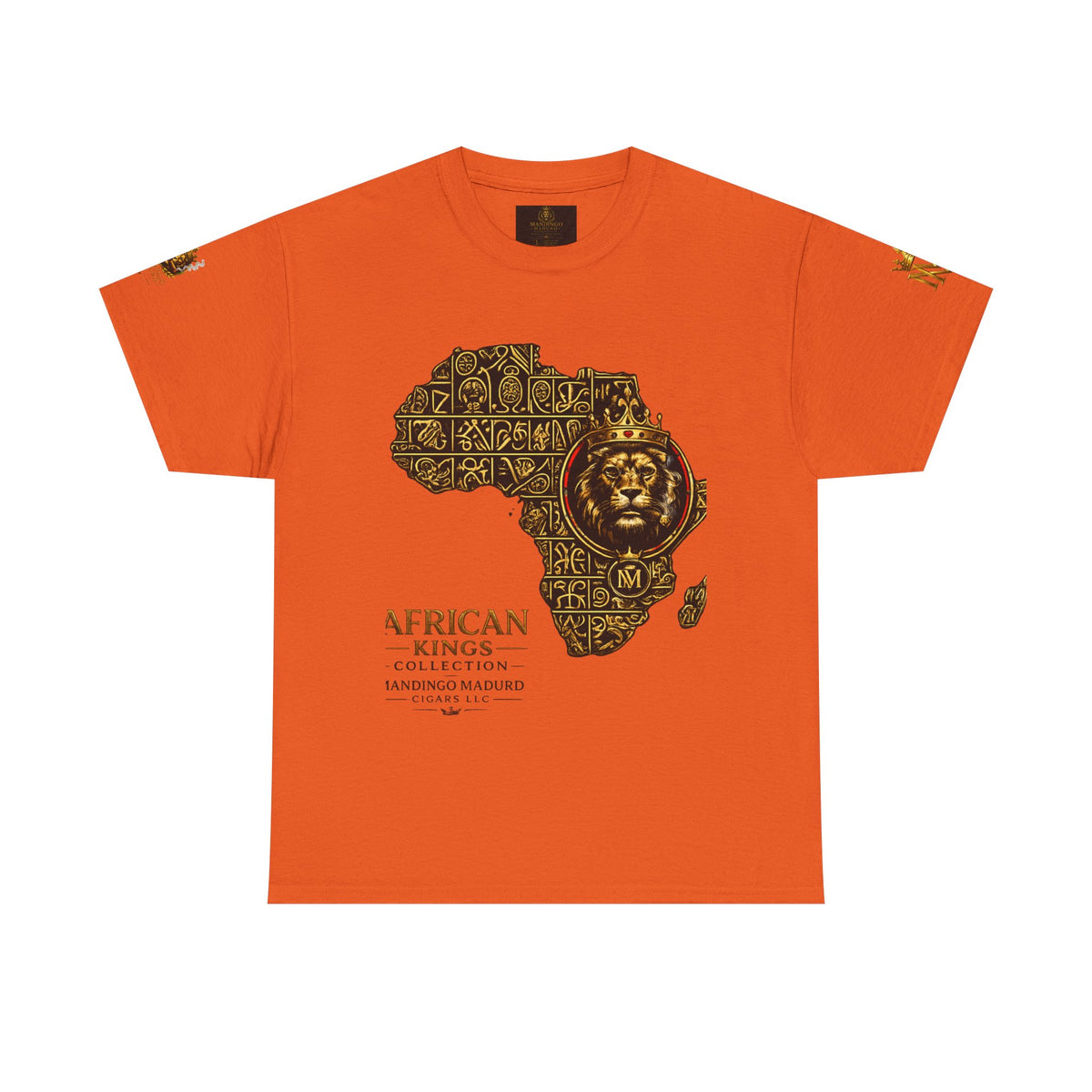 African Kings Lion Map T-Shirt — Afrocentric Royalty Graphic Tee