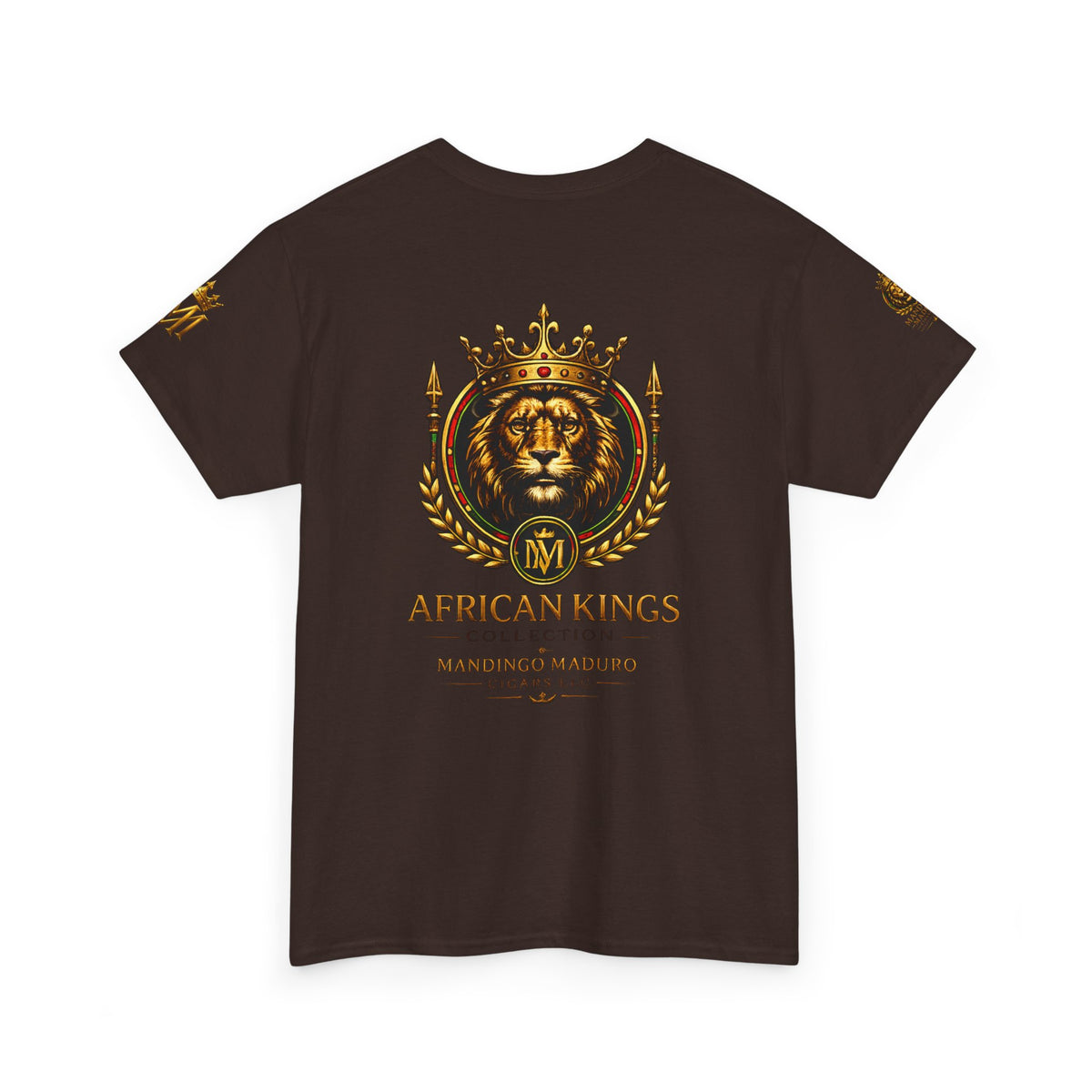 African Kings Lion Map T-Shirt — Afrocentric Royalty Graphic Tee