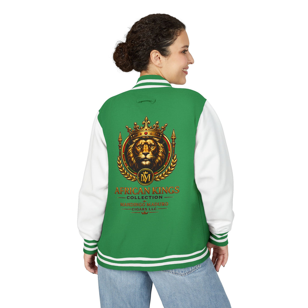 Lion Crown Letterman Jacket — African Kings Collection Varsity Jacket