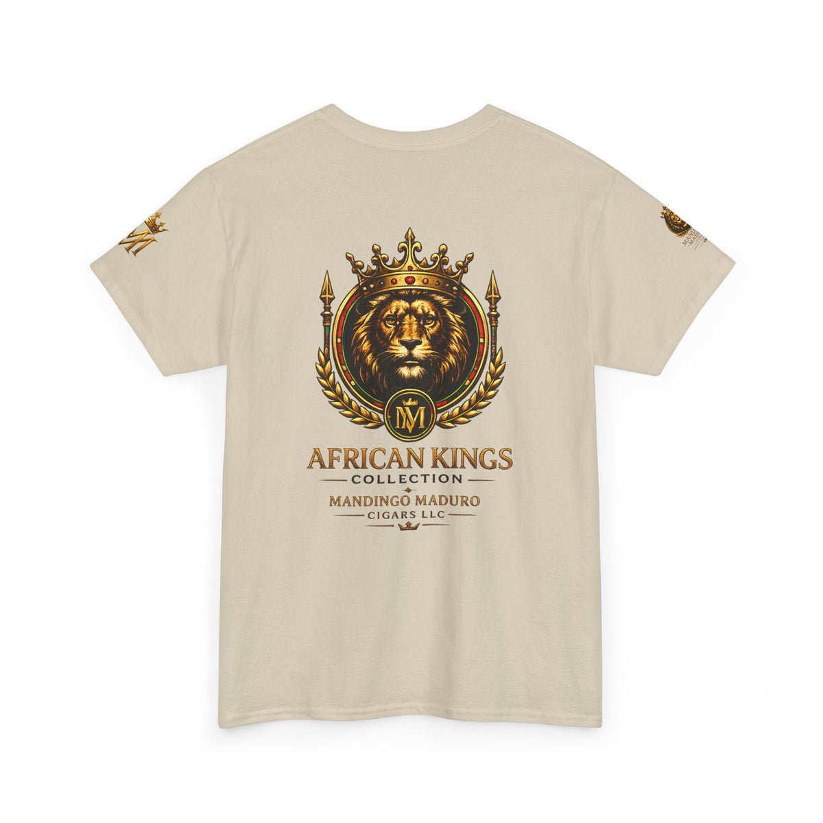 African Kings Lion Map T-Shirt — Afrocentric Royalty Graphic Tee