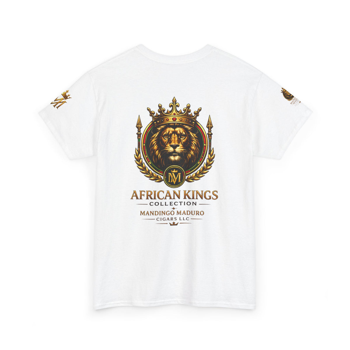 African Kings Lion Map T-Shirt — Afrocentric Royalty Graphic Tee