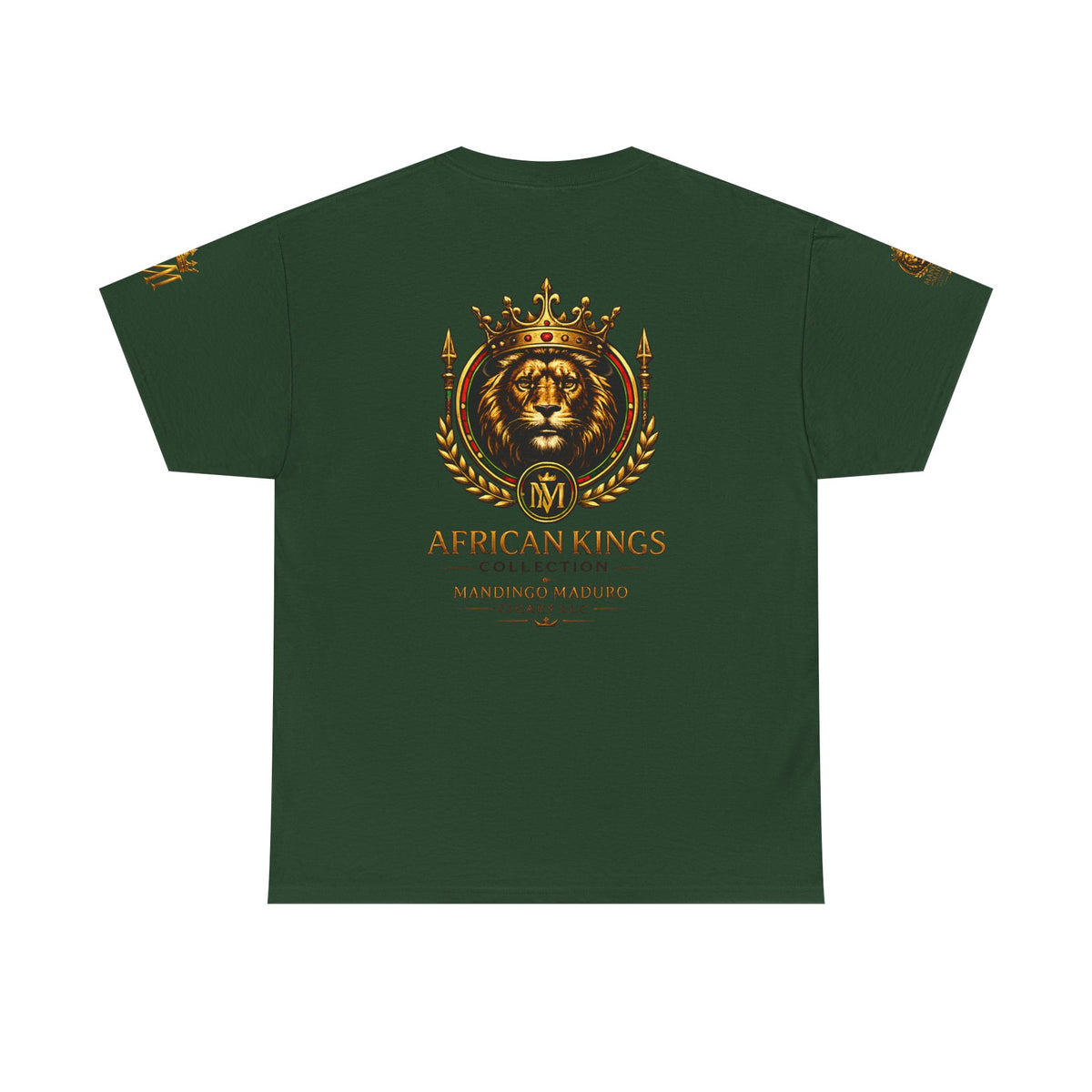 African Kings Lion Map T-Shirt — Afrocentric Royalty Graphic Tee