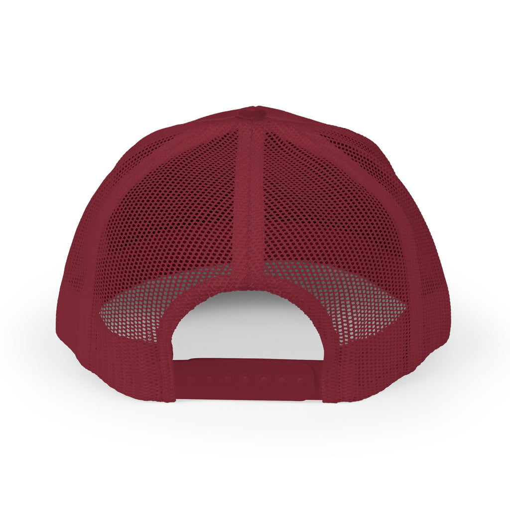 Lion Crest Snapback Trucker Cap — Vintage Regal Crest Embroidered Mesh Hat