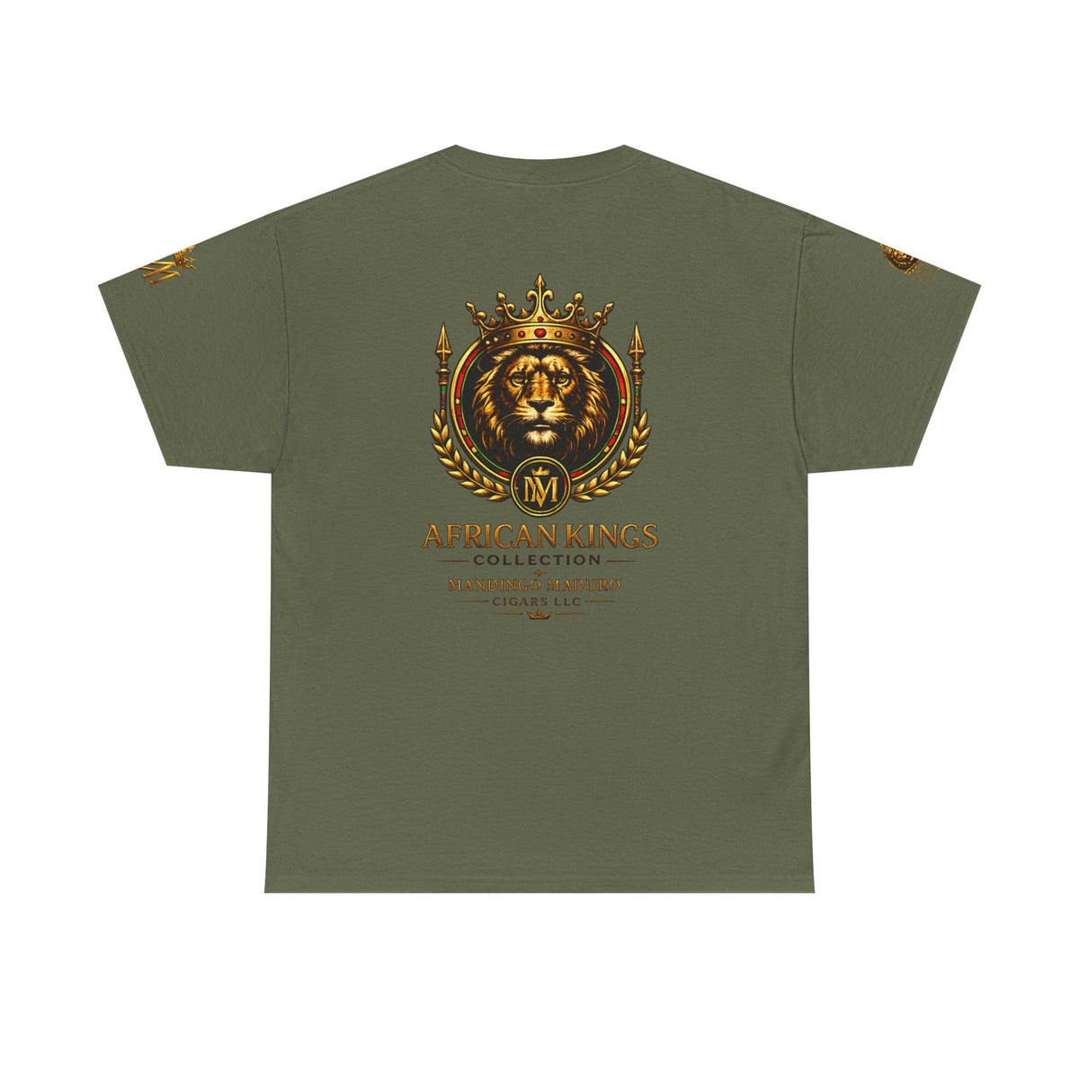 African Kings Lion Map T-Shirt — Afrocentric Royalty Graphic Tee