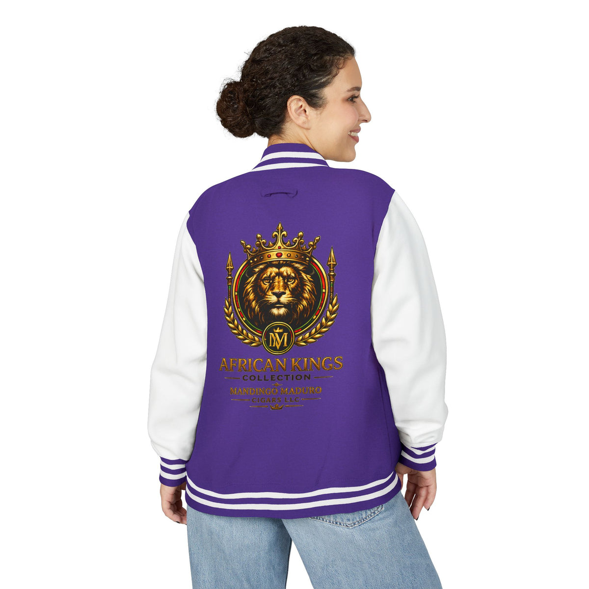 Lion Crown Letterman Jacket — African Kings Collection Varsity Jacket