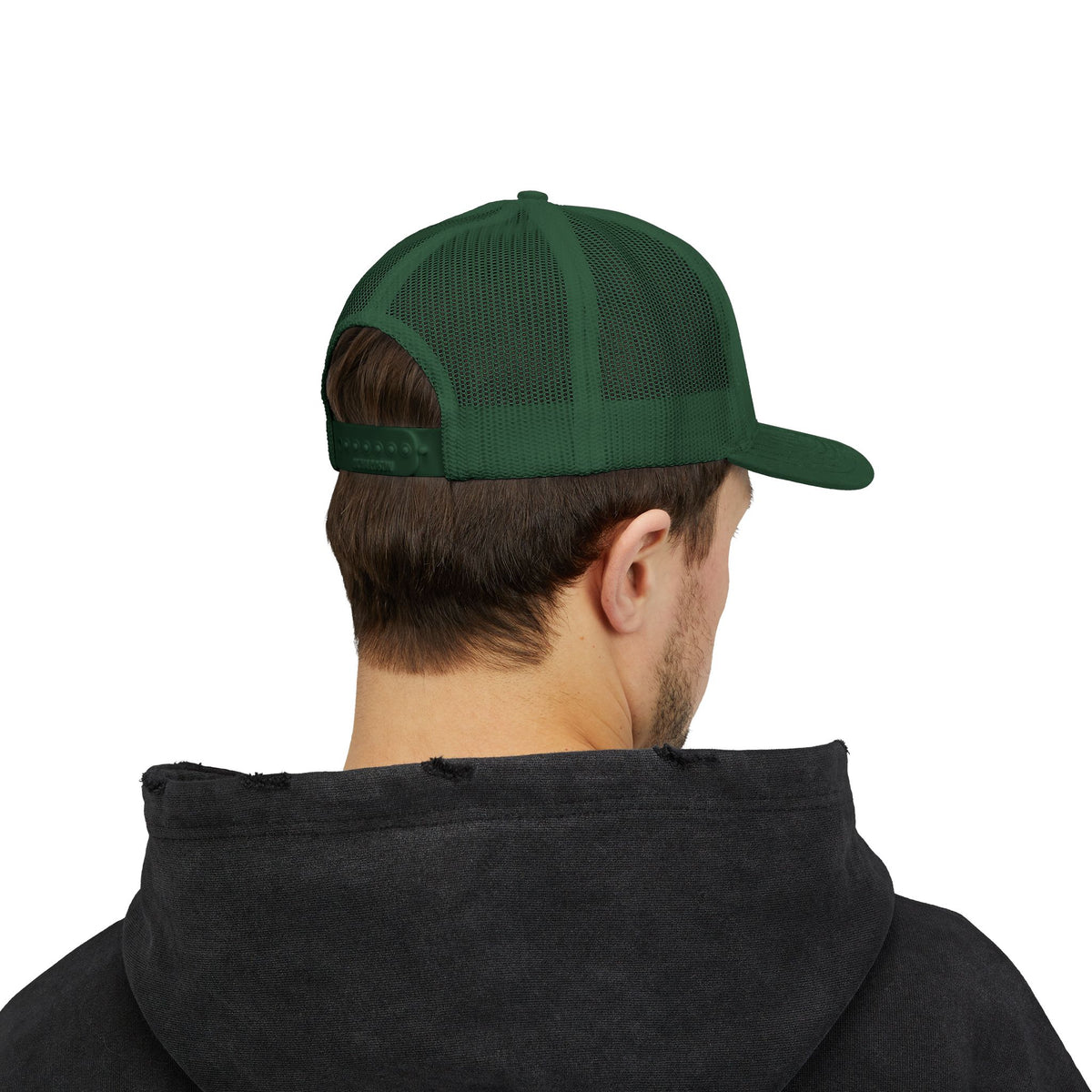 Lion Crest Snapback Trucker Cap — Vintage Regal Crest Embroidered Mesh Hat