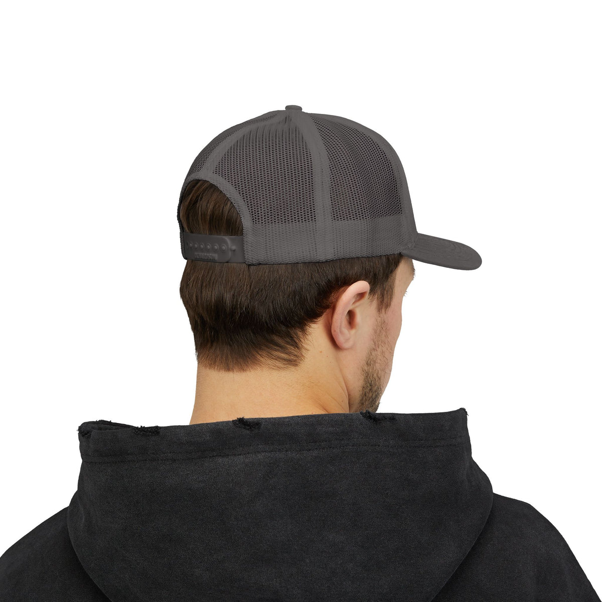 Lion Crest Snapback Trucker Cap — Vintage Regal Crest Embroidered Mesh Hat