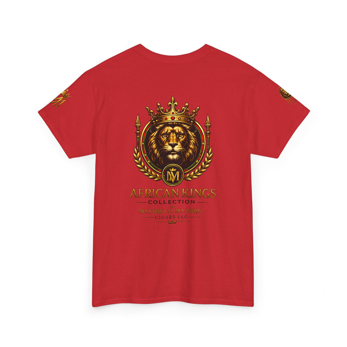 African Kings Lion Map T-Shirt — Afrocentric Royalty Graphic Tee