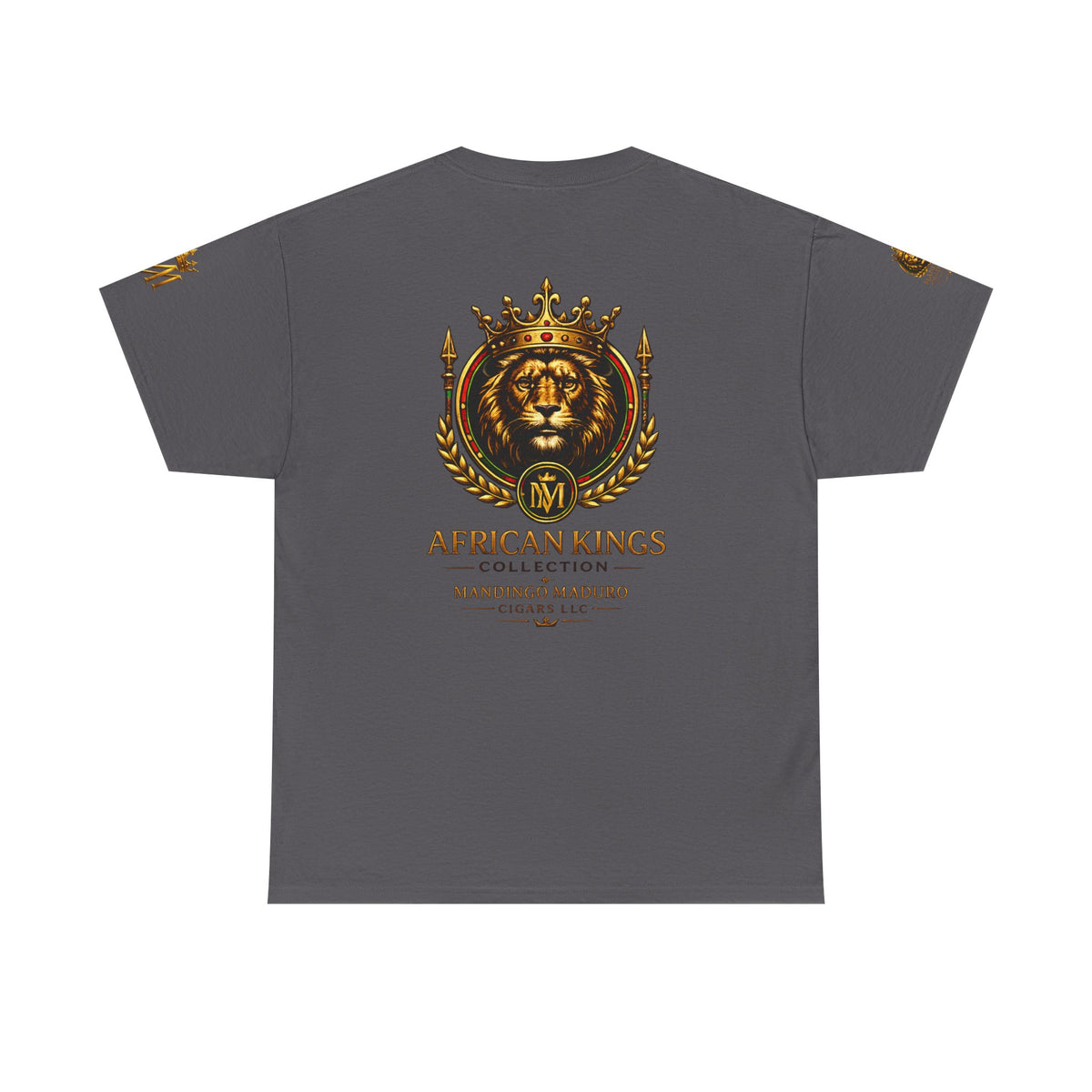 African Kings Lion Map T-Shirt — Afrocentric Royalty Graphic Tee