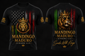 American Flag Black Tee - Front and Back - Smoke With Kings